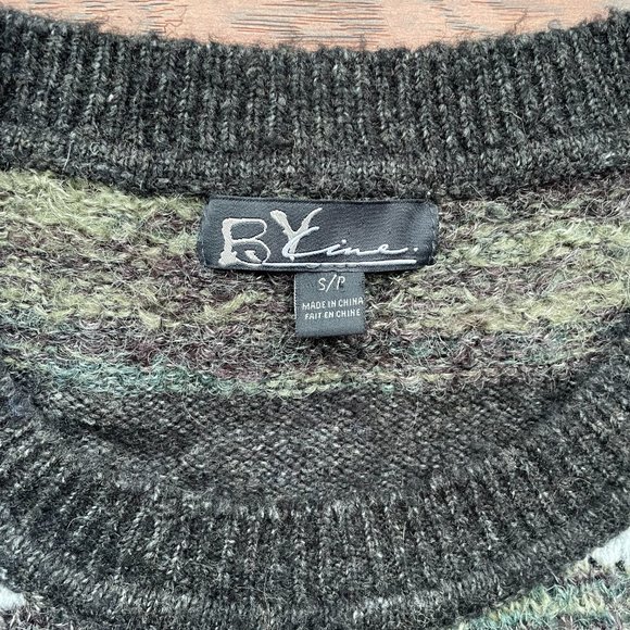 Line Knitwear Sweater Cotton Wool Blend - Picture 2 of 5